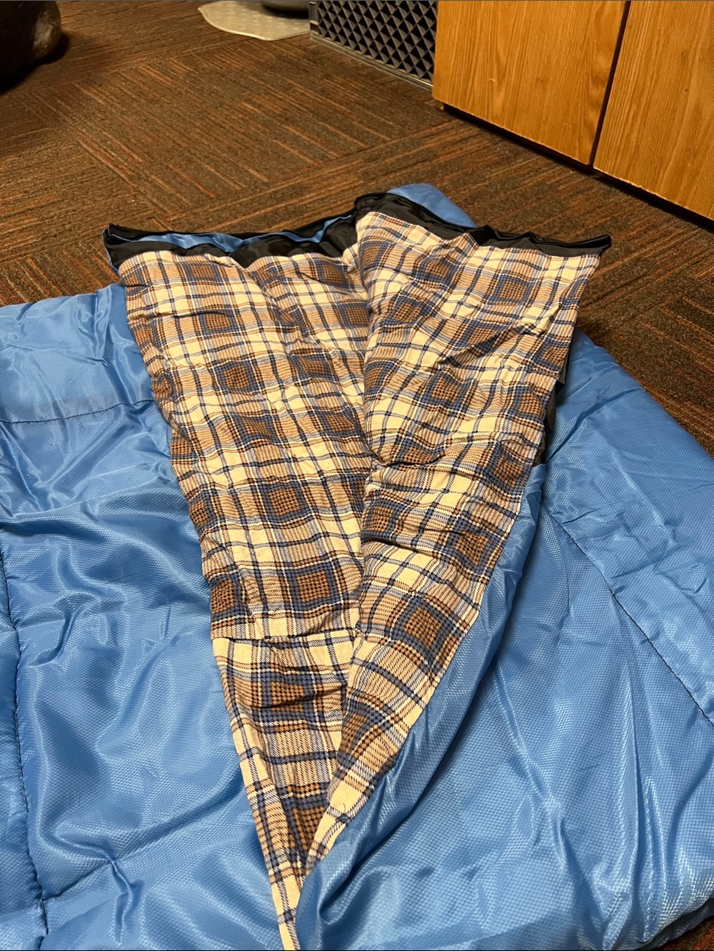 Light Blue Sleeping Bag 33 X 77